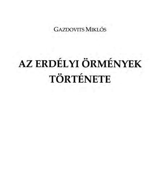 Az erdélyi örmények története