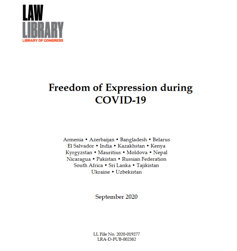 Freedom of expression during COVID-19