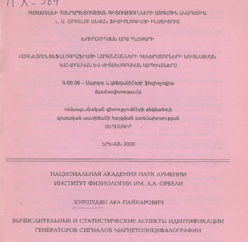 Вычислительные статистические аспекты идентификации генераторов сигналов магнетоэнцефалографии