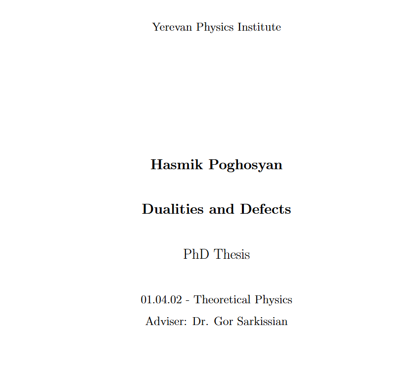 Dualities and defects