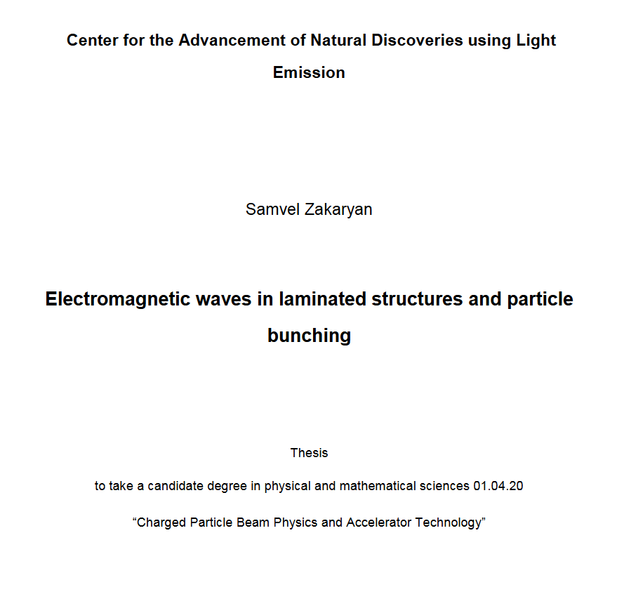 Electromagnetic waves in laminated structures and particle bunching