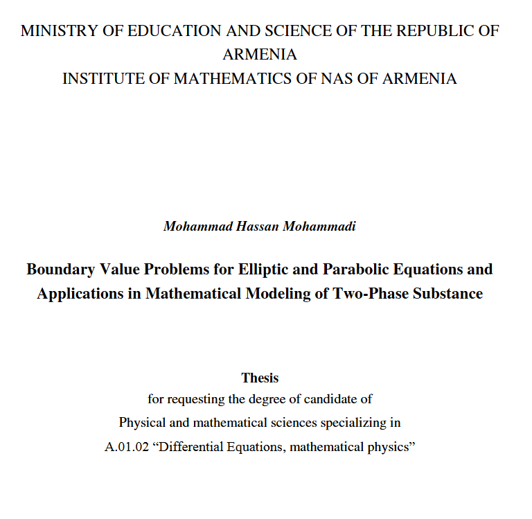 Boundary value problems for elliptic and parabolic equations and applications in mathematical modeling of two-phase substance
