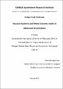 Vacuum systems and metal-ceramic joints in advanced accelerators