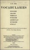 Vocabularies: English, Arabic, Persian, Turkish, Armenian, Kurdish, Syriac