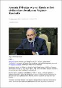 Armenia PM takes swipe at Russia as first civilians leave breakaway Nagorno-Karabakh