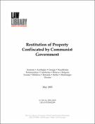 Restitution of property confiscated by communist government