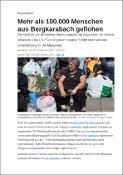Bergkarabach: Mehr als 100.000 Menschen aus Bergkarabach geflohen