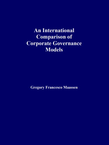 An International Comparison of Corporate Governance Models