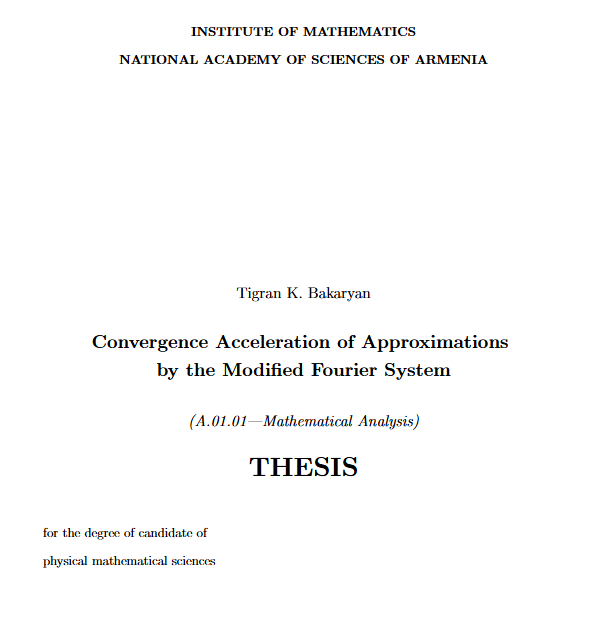 Convergence acceleration of approximations by the modified Fourier system