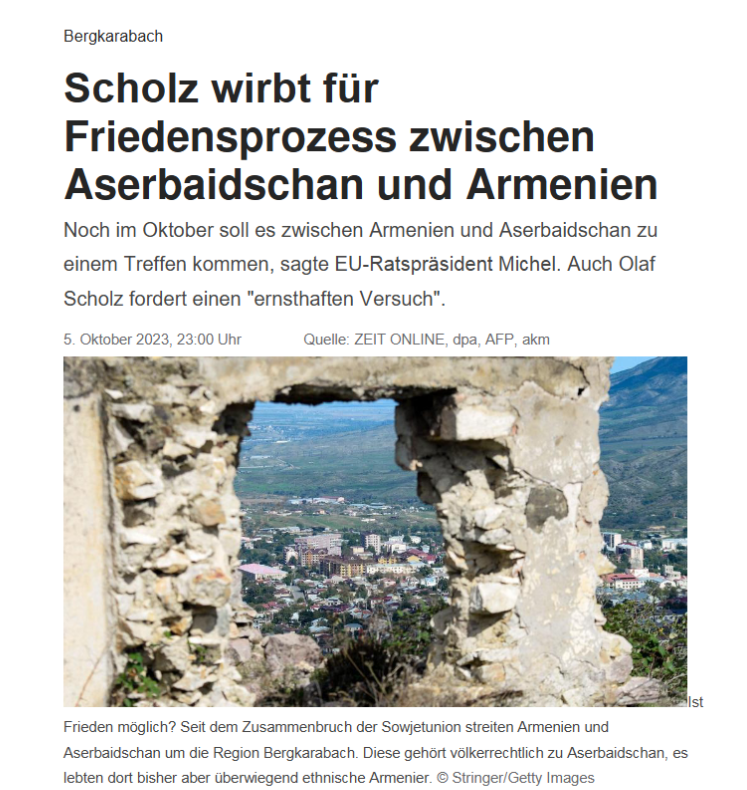 Bergkarabach: Scholz wirbt für Friedensprozess zwischen Aserbaidschan und Armenien