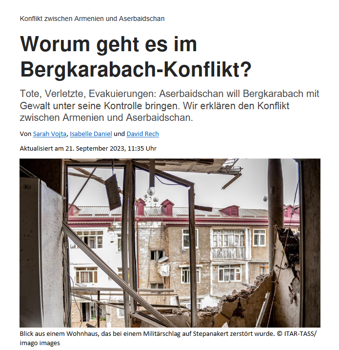 Konflikt zwischen Armenien und Aserbaidschan: Worum geht es im Bergkarabach-Konflikt?