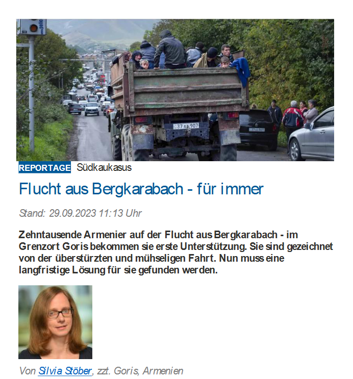 Flucht aus Bergkarabach - für immer