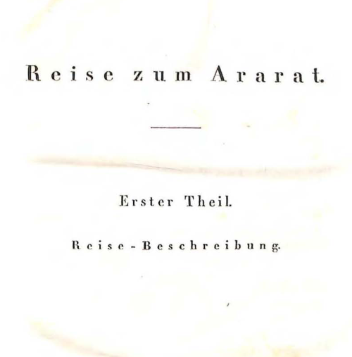 Reise zum Ararat