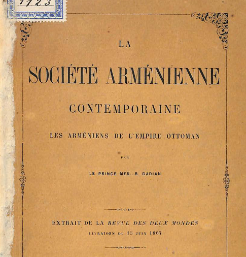 La société arménienne contemporaine, les Arméniens de l'Empire Ottoman