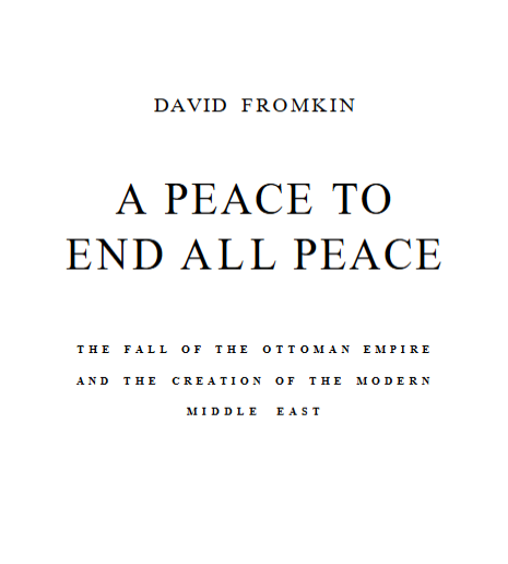 A peace to end all peace