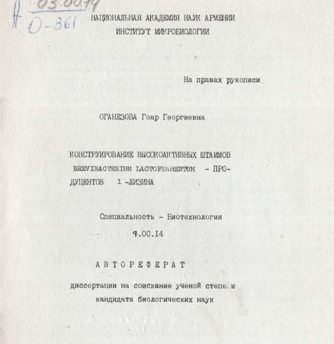 Конструирование высокоактивных штаммов Brevibacterium lactofermentum - продуцентов L-лизина