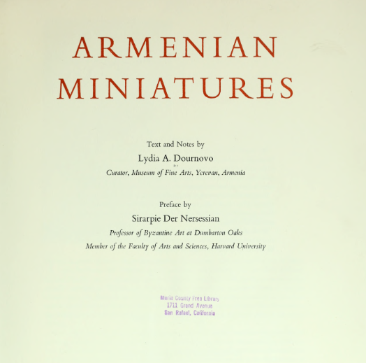 Armenian miniatures